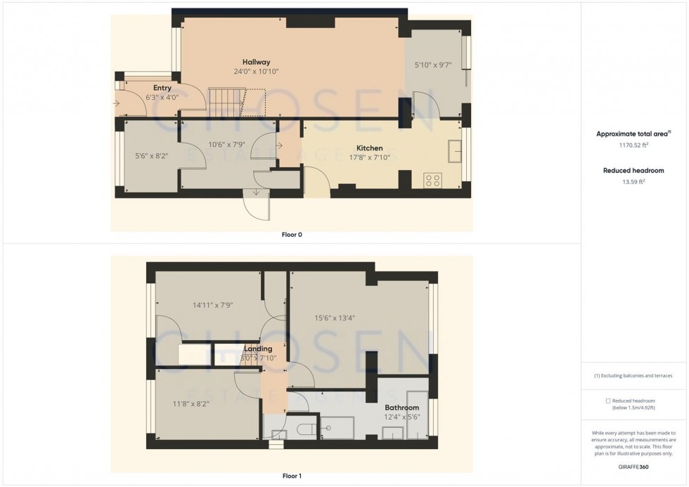 Floorplan for Warren Close, Churchdown