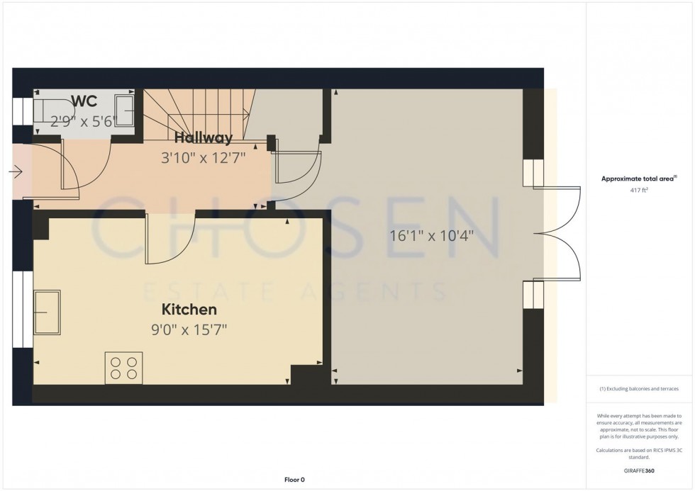 Floorplan for Spindle Way, Hardwicke, Gloucester