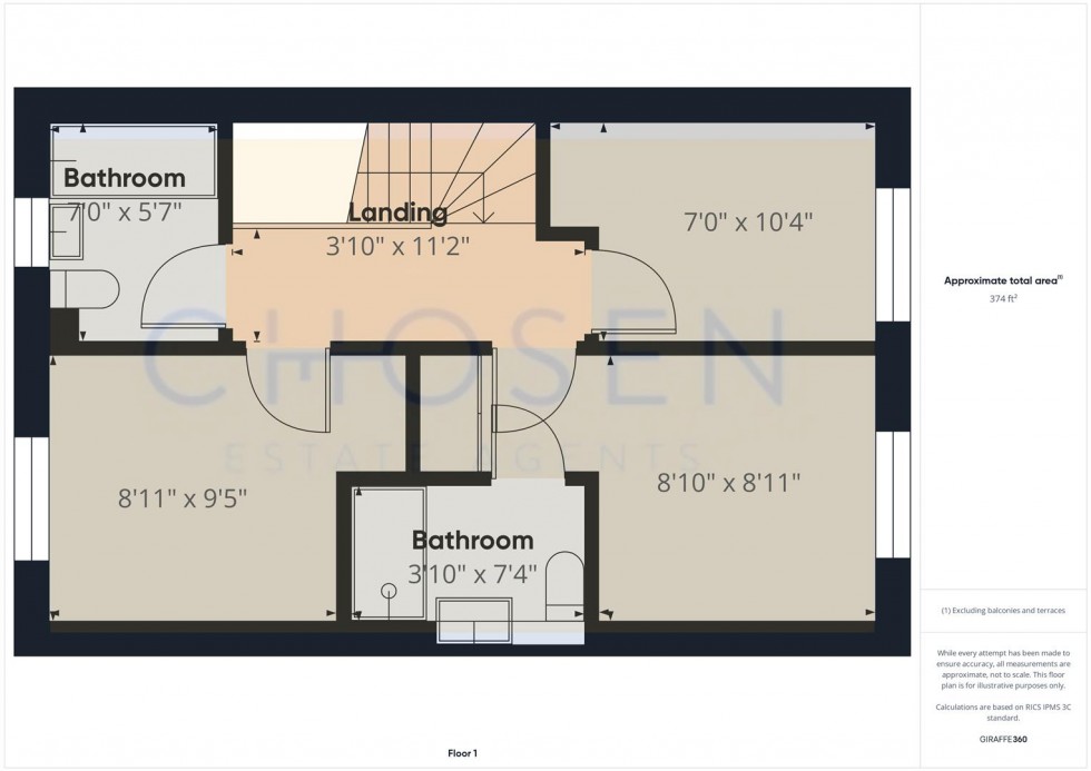 Floorplan for Spindle Way, Hardwicke, Gloucester