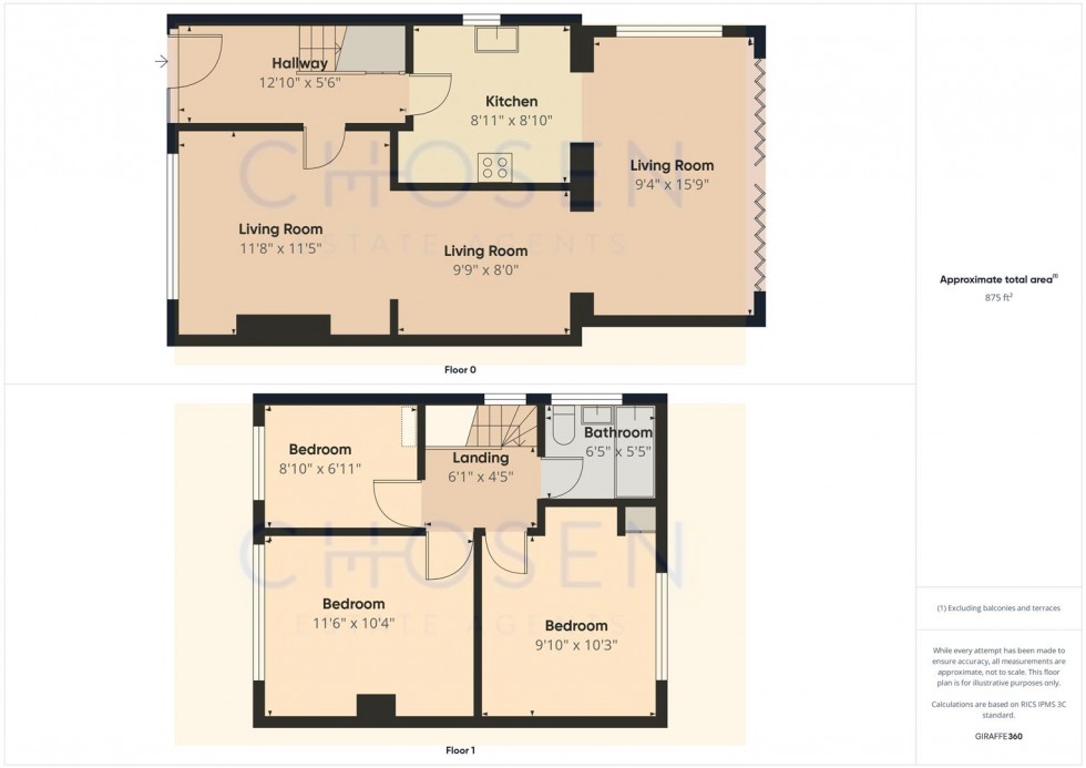 Floorplan for Snowdon Gardens, Churchdown, Gloucester