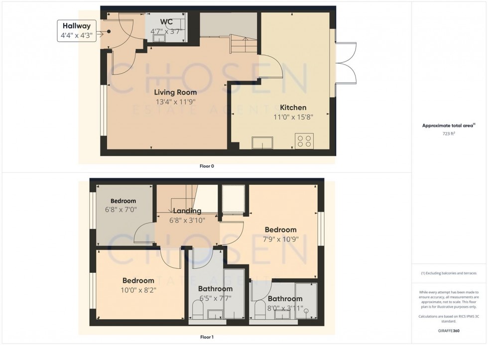 Floorplan for Glover Drive, Churchdown, Gloucester