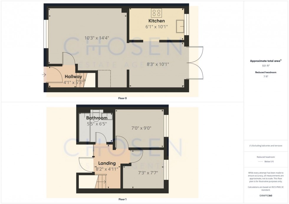 Floorplan for Glendower Close, Churchdown, Gloucester