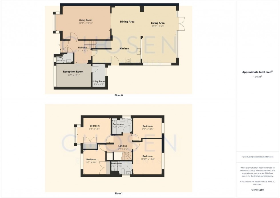 Floorplan for Morwent Close, Abbeymead, Gloucester