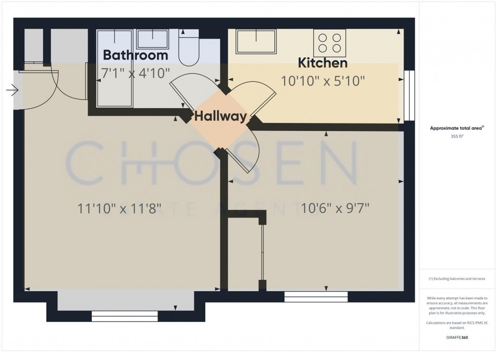 Floorplan for Kerria Court  Churchdown, Gloucester