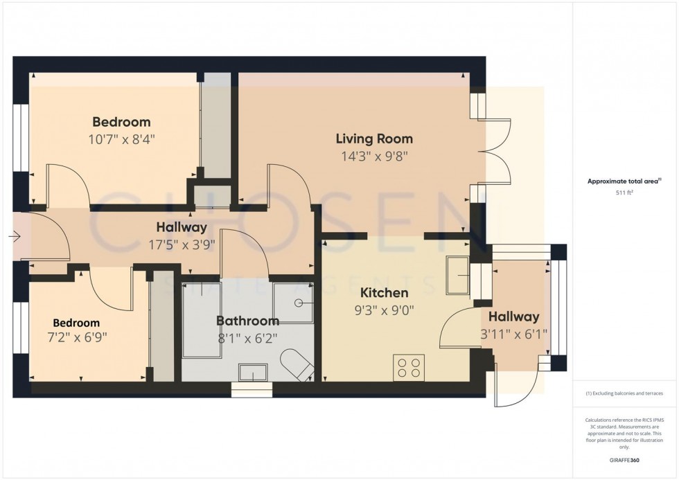 Floorplan for Ermin Park, Brockworth, Gloucester