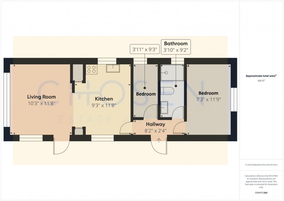 Floorplan for Gloucester Road, Tewkesbury