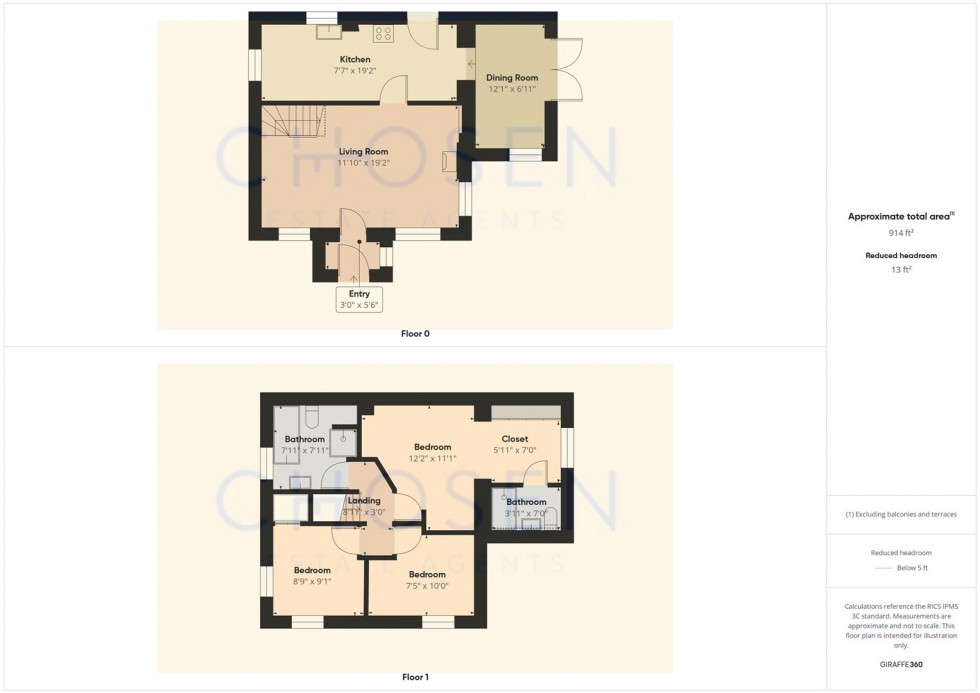 Floorplan for The Green, Churchdown, Gloucester