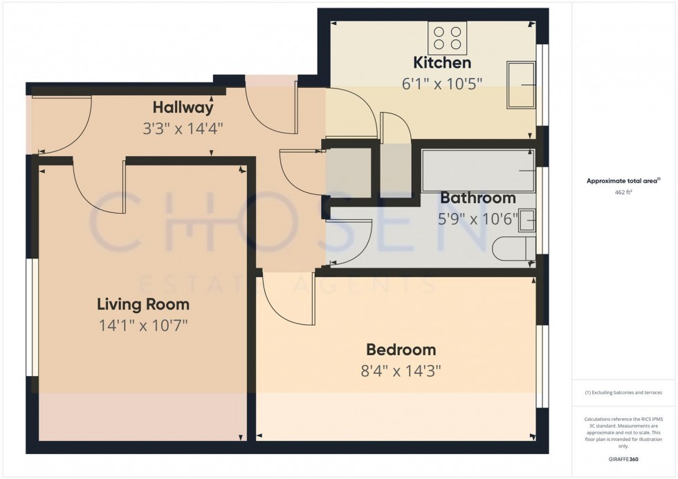 Floorplan for Parton Road, Churchdown