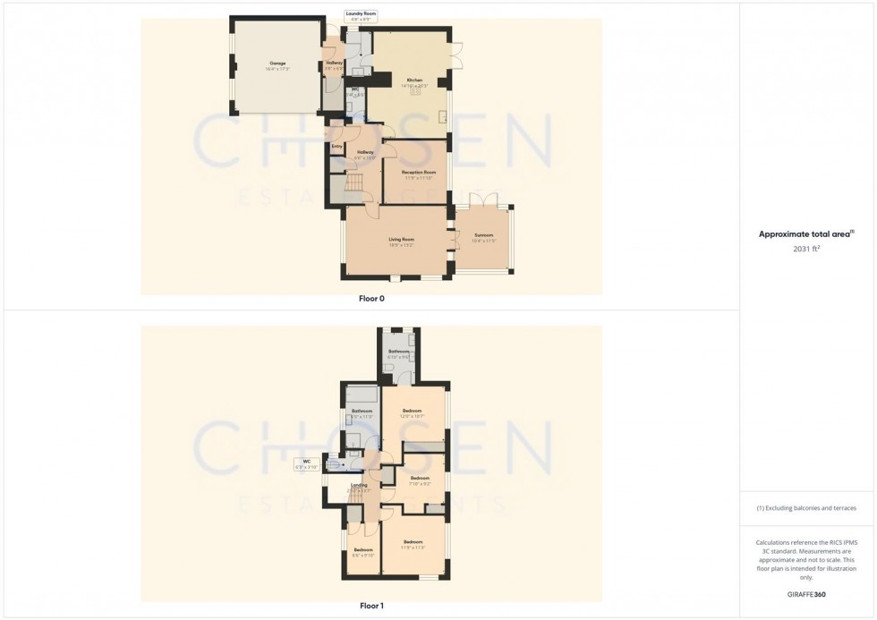 Floorplan for The Farthings, Withington, Cheltenham