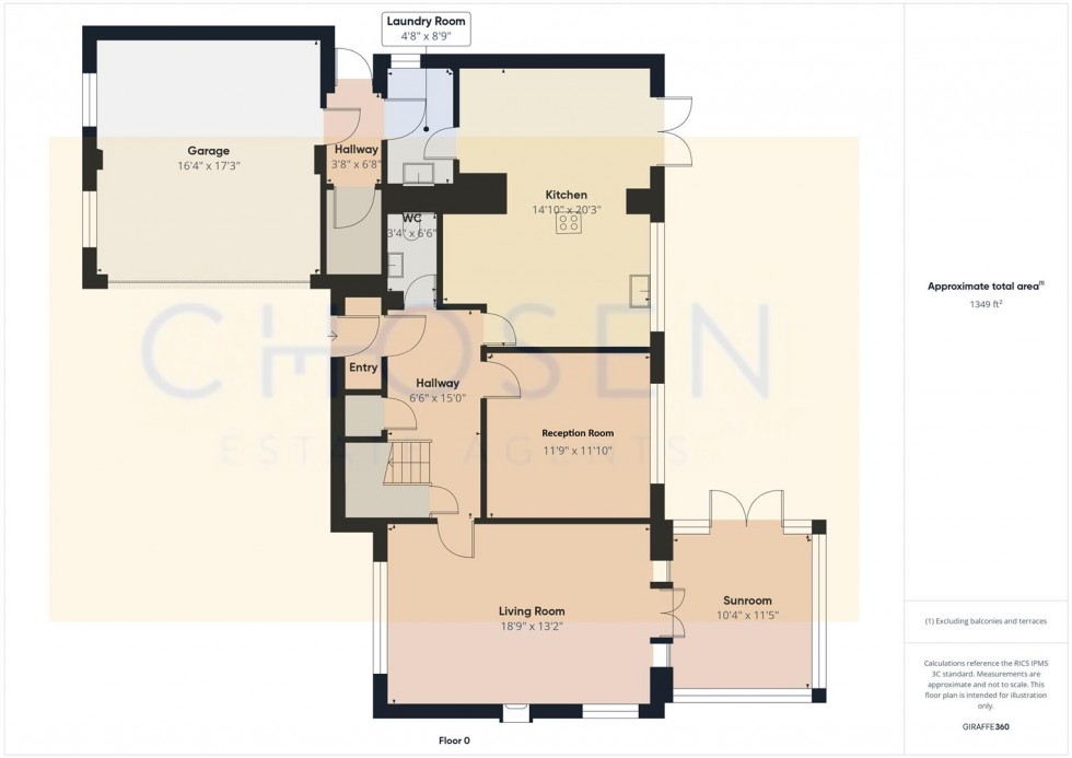 Floorplan for The Farthings, Withington, Cheltenham