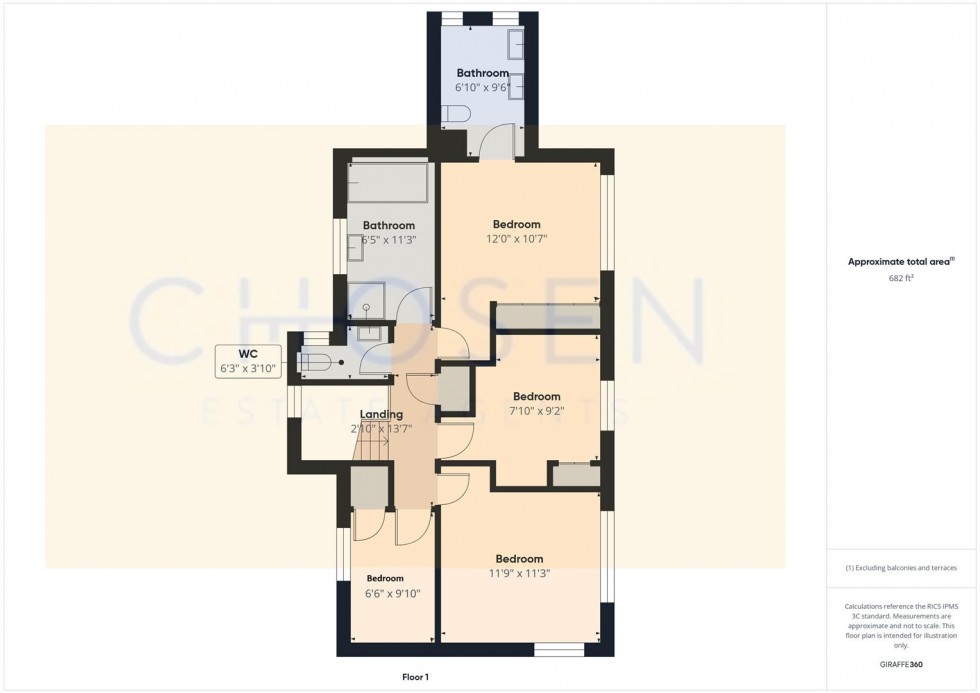 Floorplan for The Farthings, Withington, Cheltenham