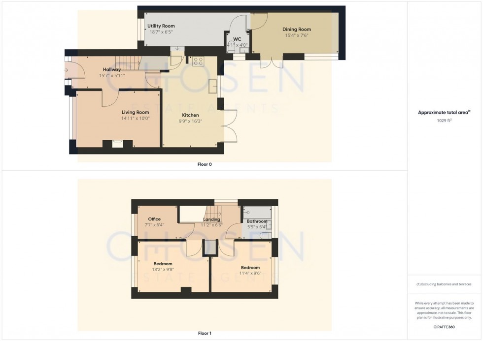 Floorplan for Moorfield Road, Brockworth, Gloucester