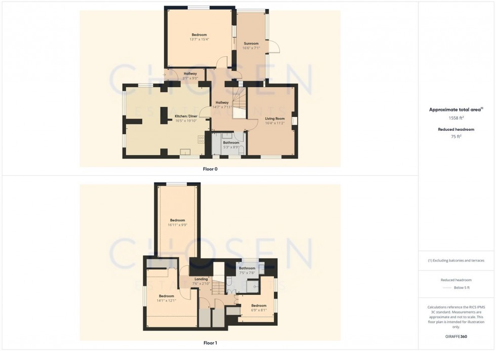 Floorplan for Rea Lane, Hempsted
