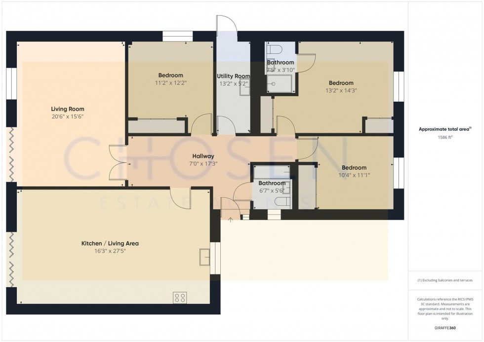 Floorplan for Meadow Place, Down Hatherley, Gloucester