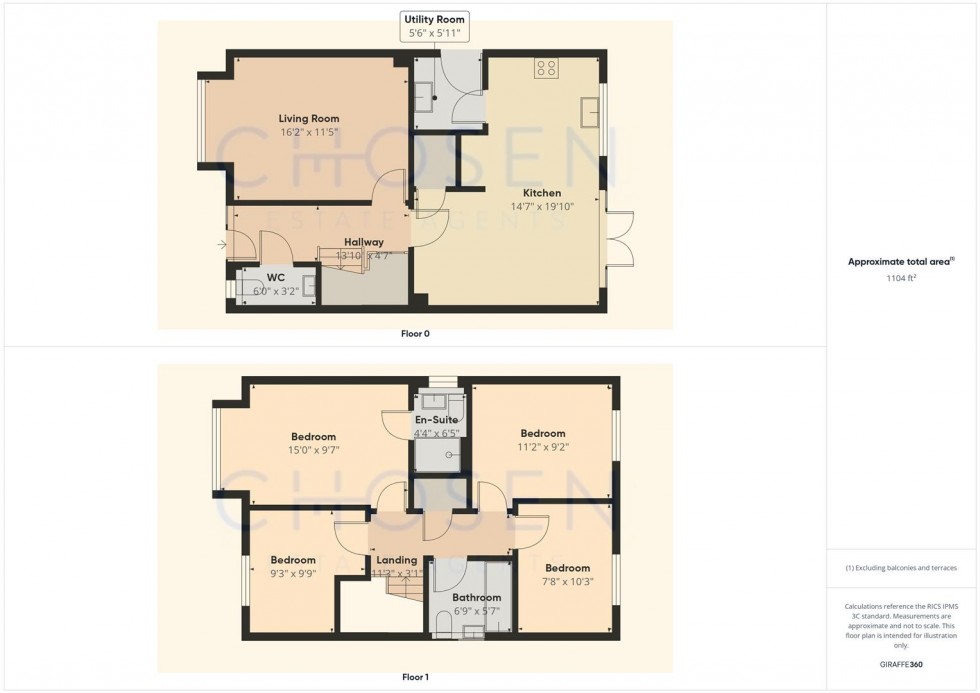 Floorplan for Milliner Crescent, Churchdown, Gloucester