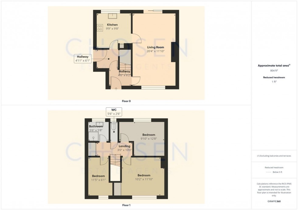 Floorplan for Maple Drive, Brockworth, Gloucester