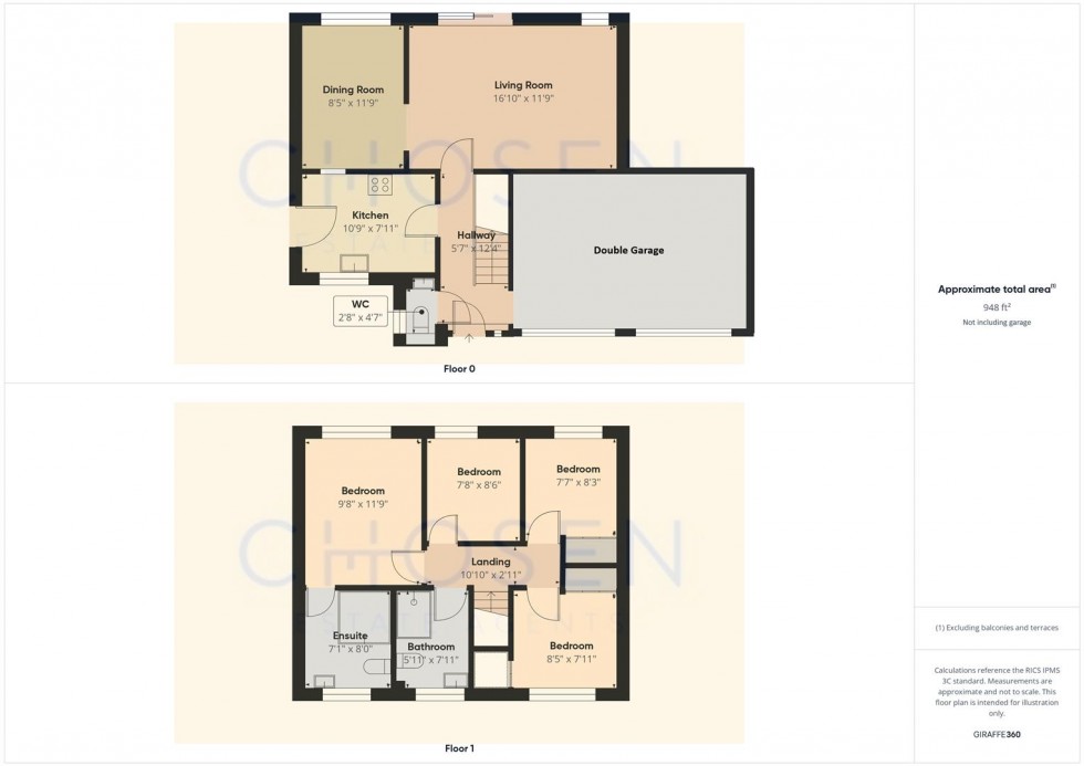 Floorplan for Parton Road, Churchdown, Gloucester