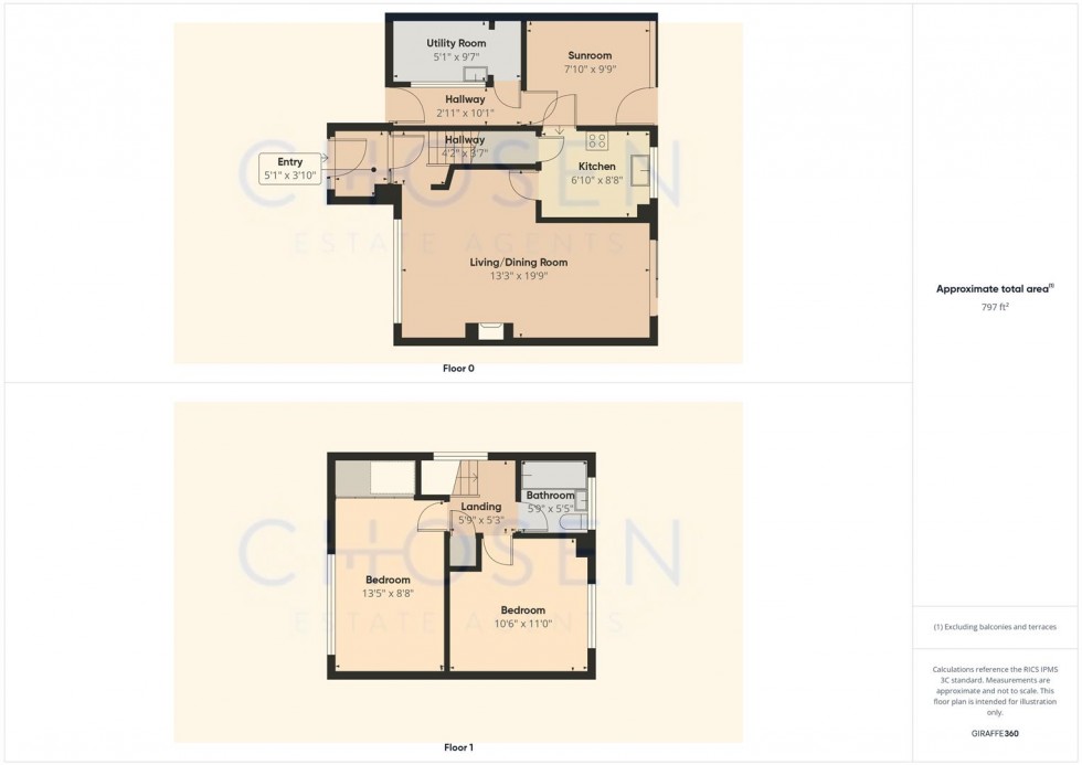 Floorplan for Jesson Road, Bishops Cleeve, Cheltenham