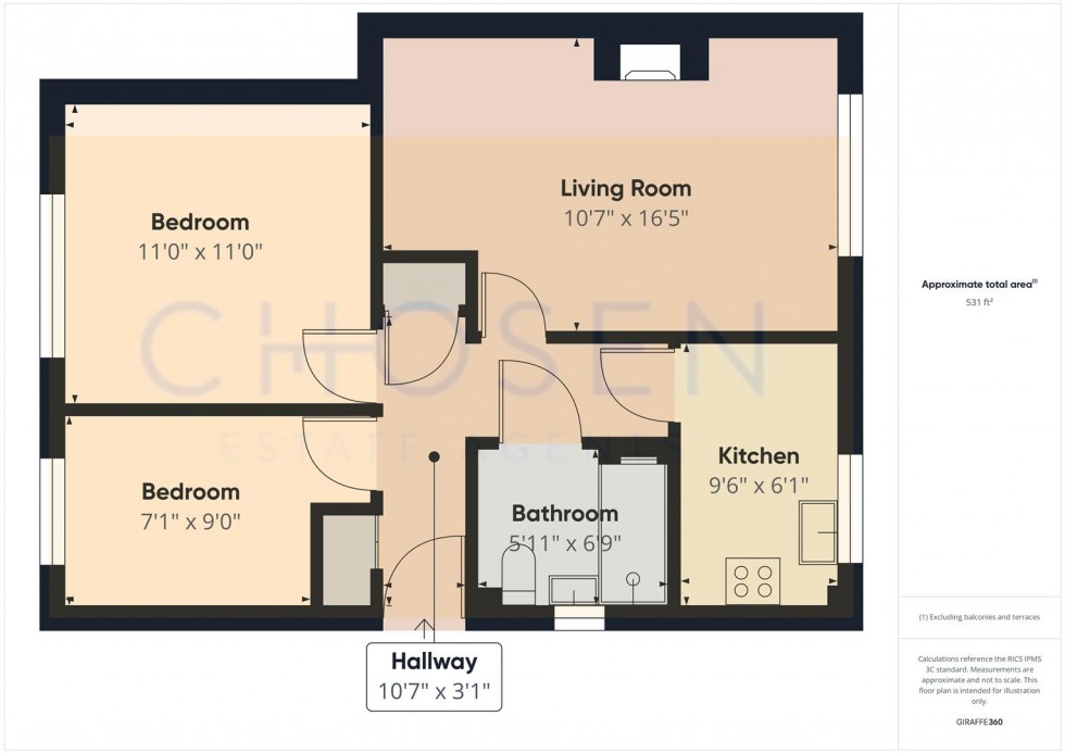 Floorplan for Church Road, Churchdown