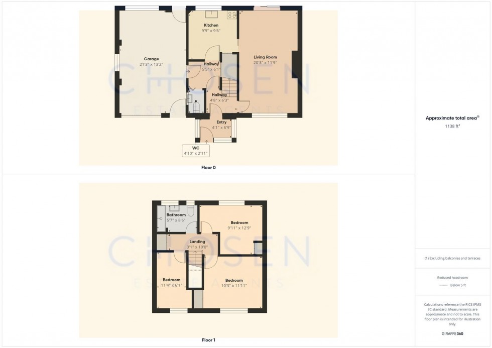 Floorplan for Maple Drive, Brockworth, Gloucester