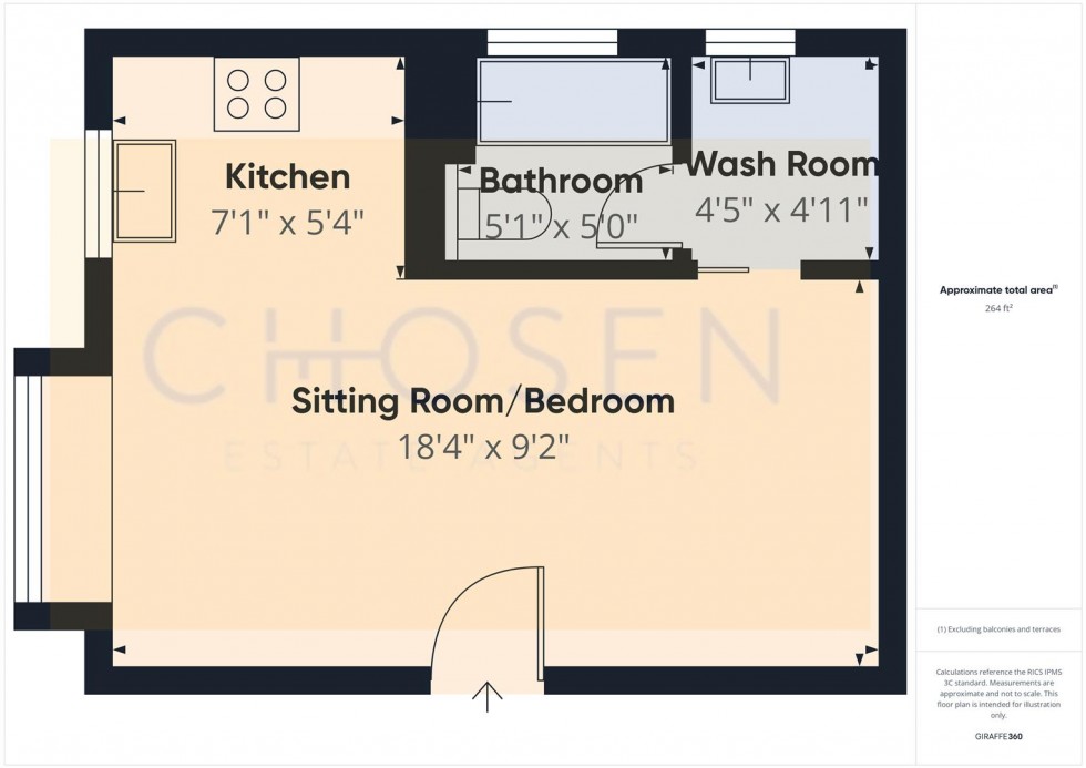 Floorplan for Harris Close, Churchdown, Gloucester