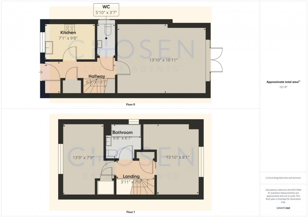 Floorplan for Elmgrove Road East, Hardwicke