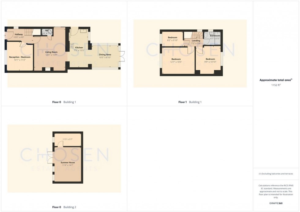 Floorplan for Orchard Way, Gloucester