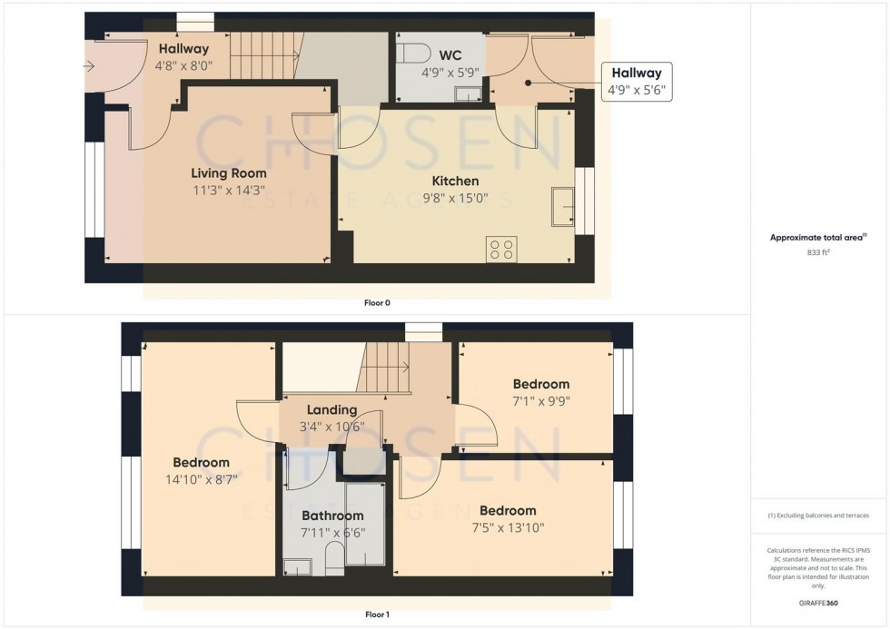 Floorplan for Webster Road, Churchdown, Gloucester