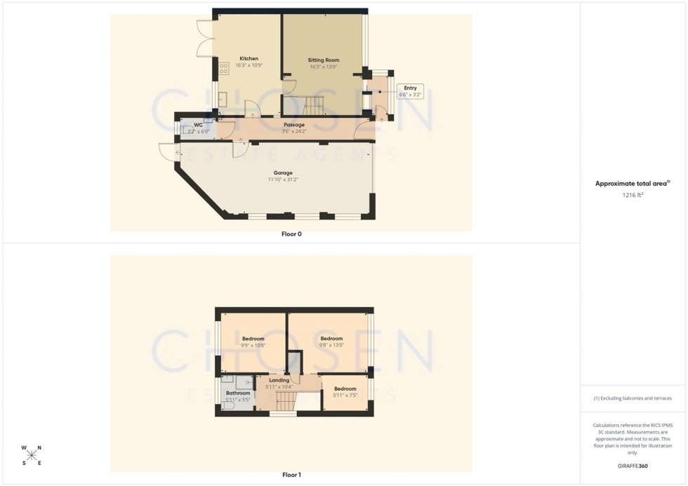 Floorplan for St. Margarets Road, Hucclecote, Gloucester
