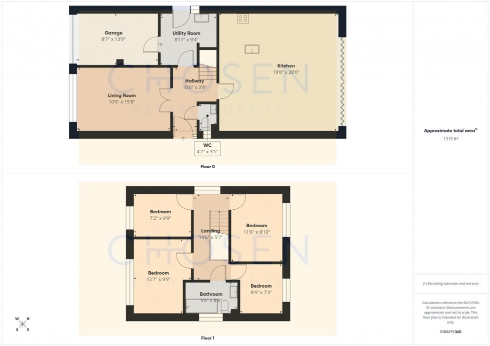 Floorplan for Fircroft Close, Hucclecote, Gloucester