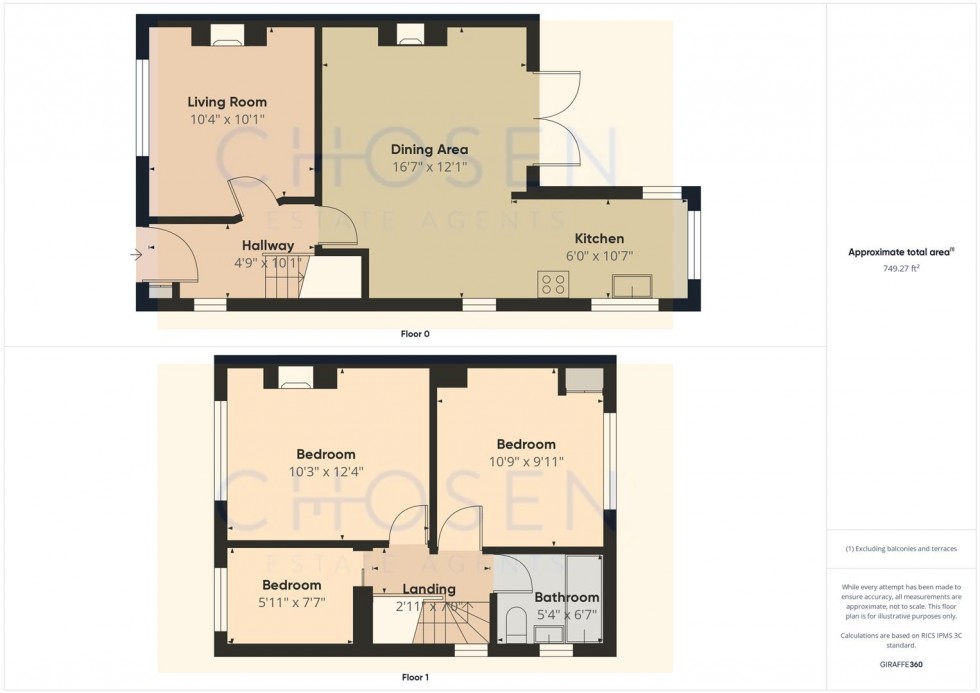 Floorplan for Holtham Avenue, Churchdown, Gloucester