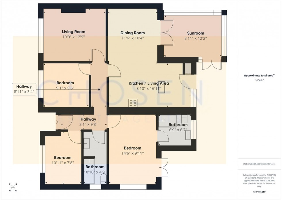 Floorplan for Cavendish Avenue, Churchdown, Gloucester