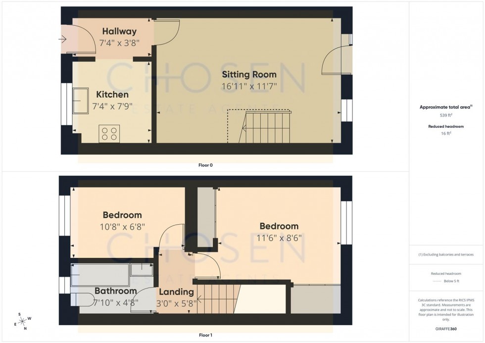 Floorplan for Hazel Close, Gloucester
