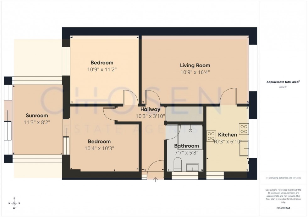 Floorplan for Brookfield Lane, Churchdown, Gloucester