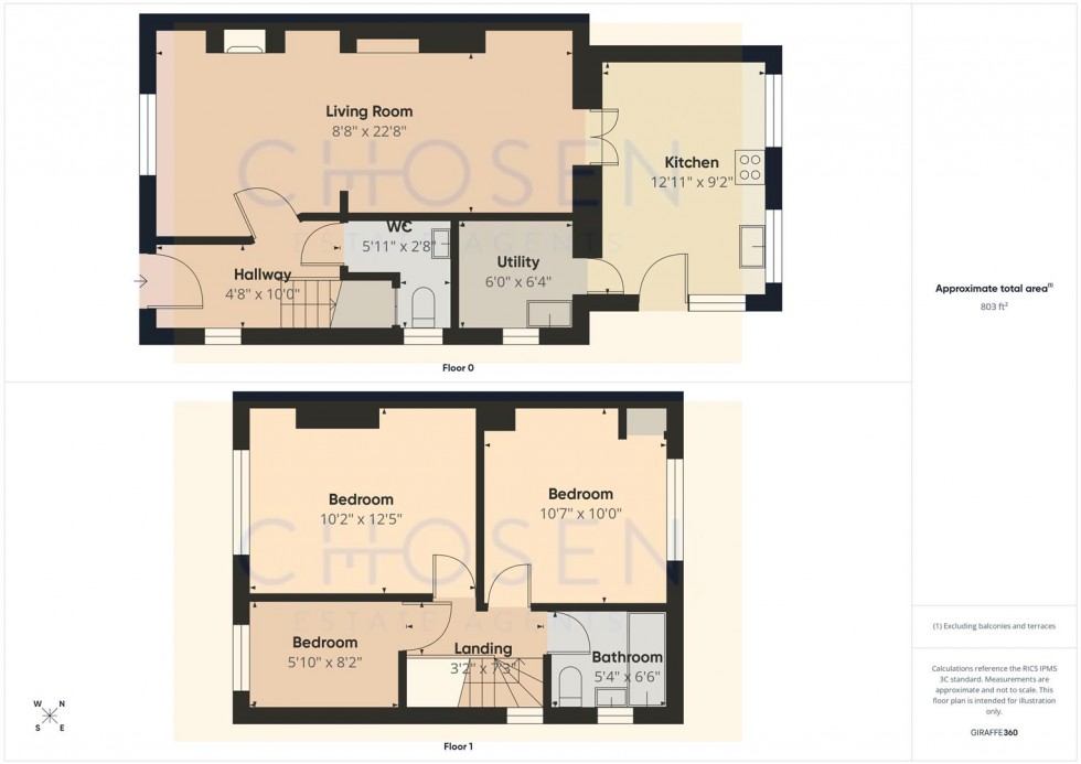 Floorplan for Holtham Avenue, Churchdown, Gloucester