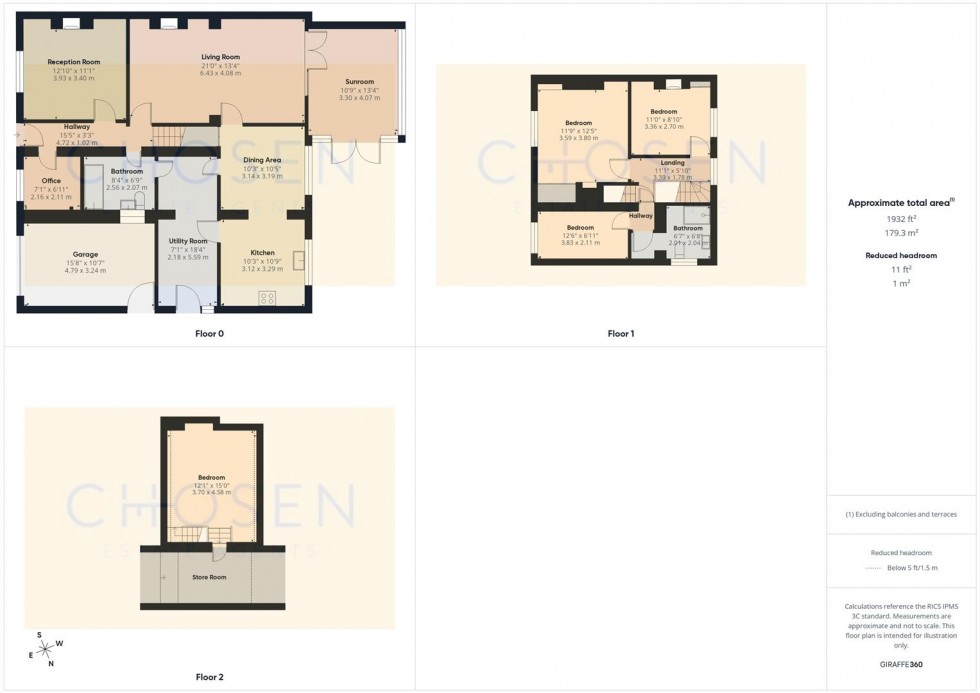 Floorplan for Sandfield Road, Churchdown, Gloucester