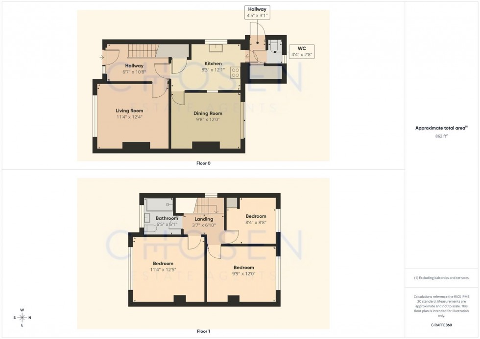 Floorplan for Chosen Drive, Gloucester