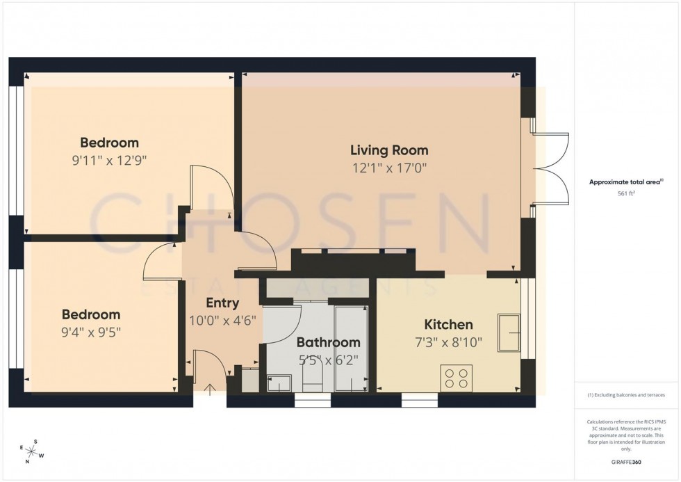 Floorplan for Snowdon Gardens, Churchdown, Gloucester