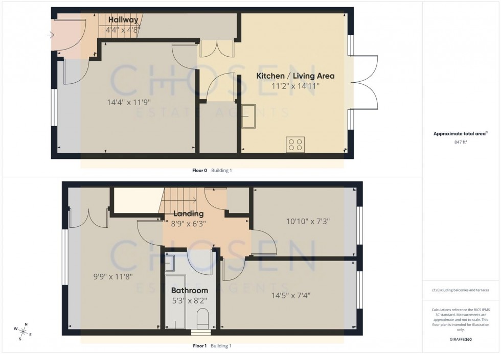 Floorplan for Newcroft Court, Off Yew Tree Way, Churchdown, Gloucester