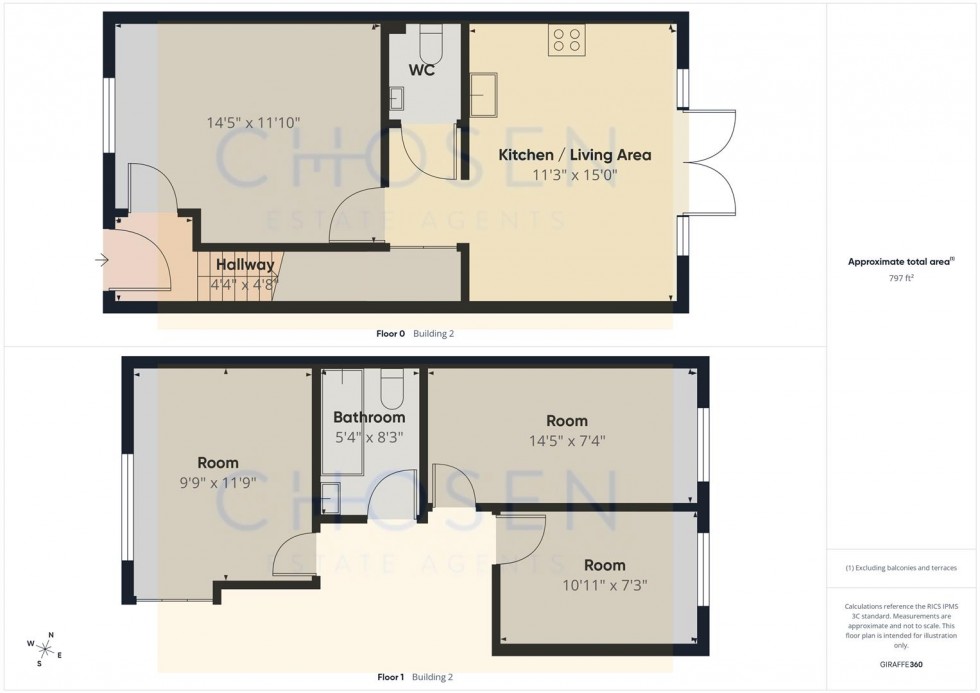 Floorplan for Newcroft Court, Off Yew Tree Way, Churchdown, Gloucester