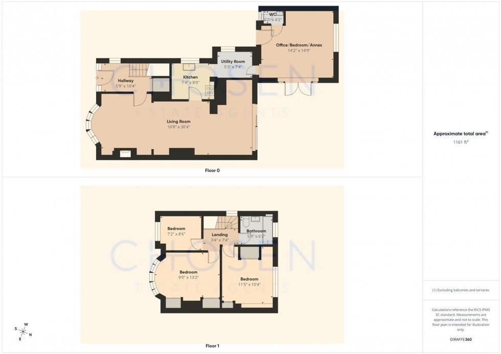 Floorplan for Parkside Drive, Churchdown, Gloucester