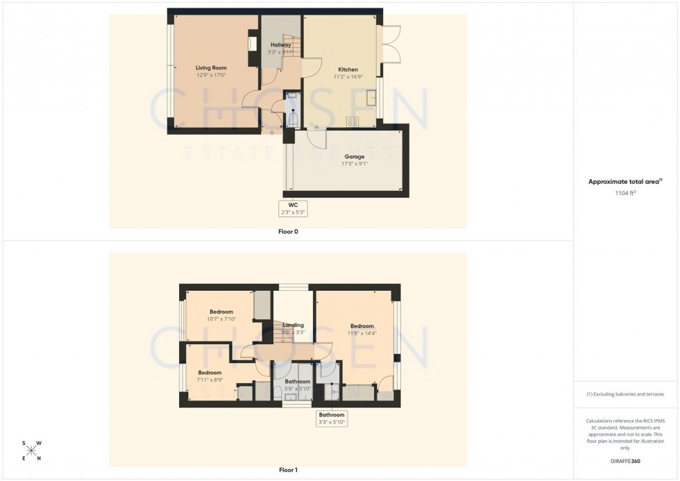 Floorplan for Oldbury Orchard, Churchdown, Gloucester