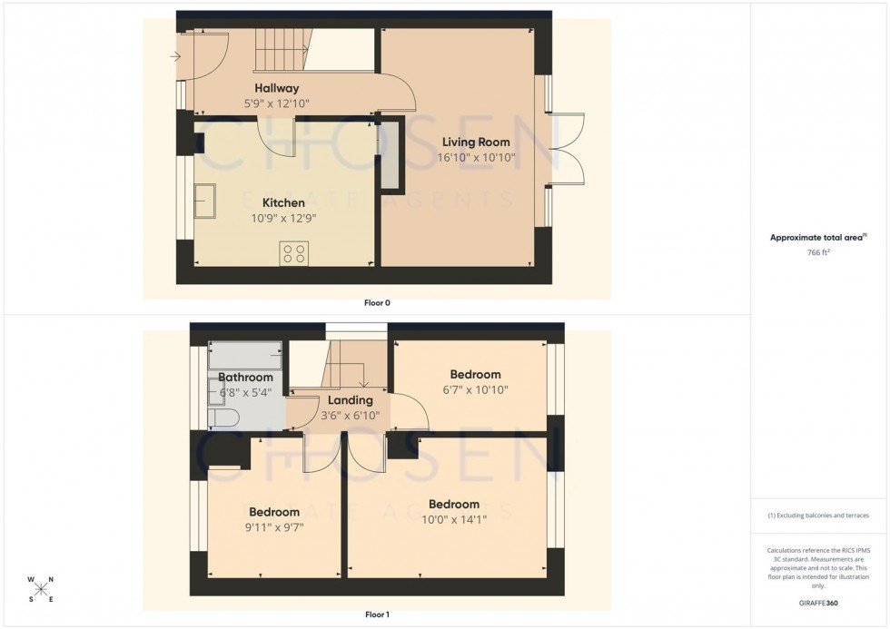 Floorplan for Westover Court, Churchdown