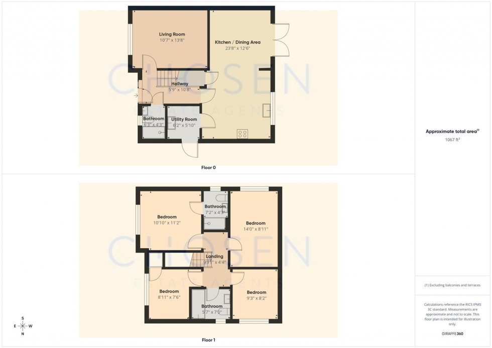 Floorplan for Parton Road, Churchdown, Gloucester