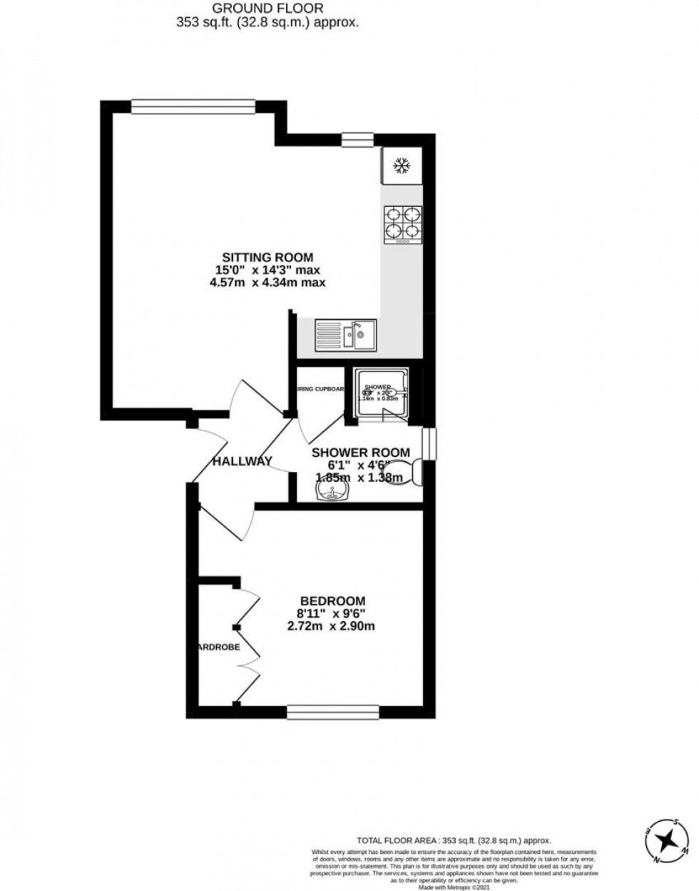 Floorplan for Lime Court, Grove Road, Churchdown, Gloucester