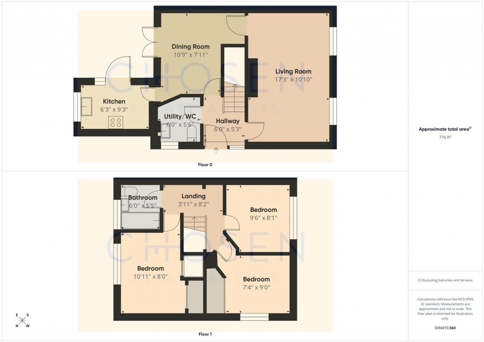 Floorplan for Albemarle Road, Churchdown, Gloucester