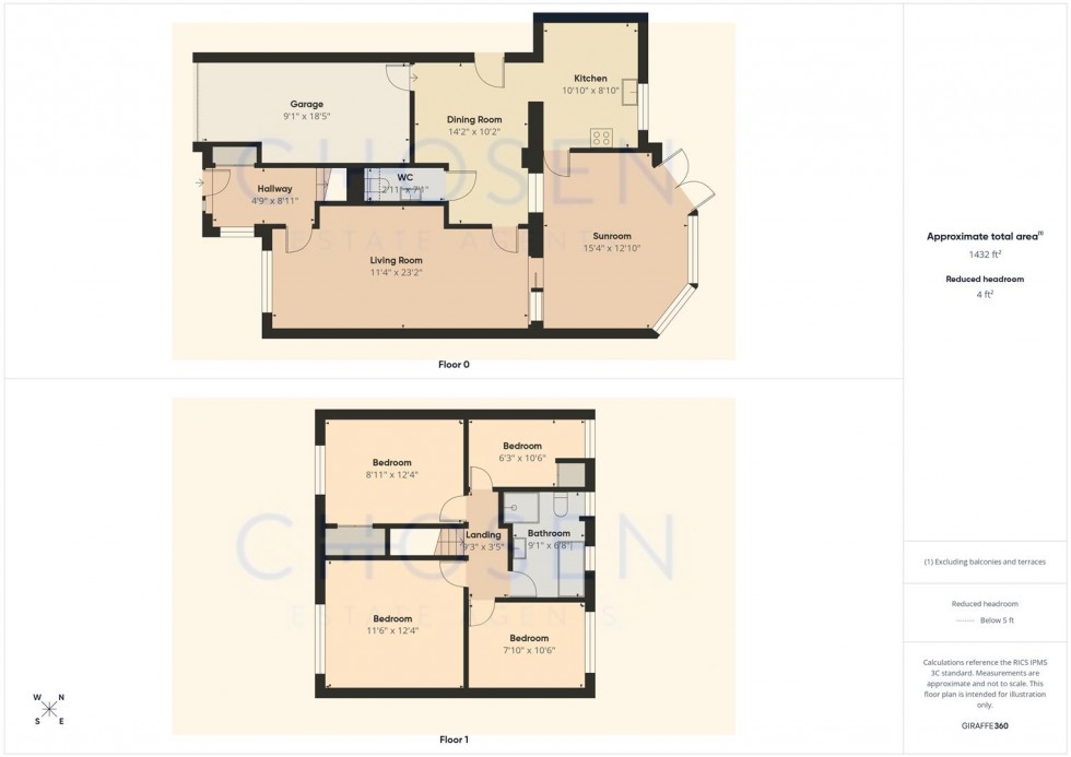 Floorplan for Summerland Drive, Churchdown, Gloucester