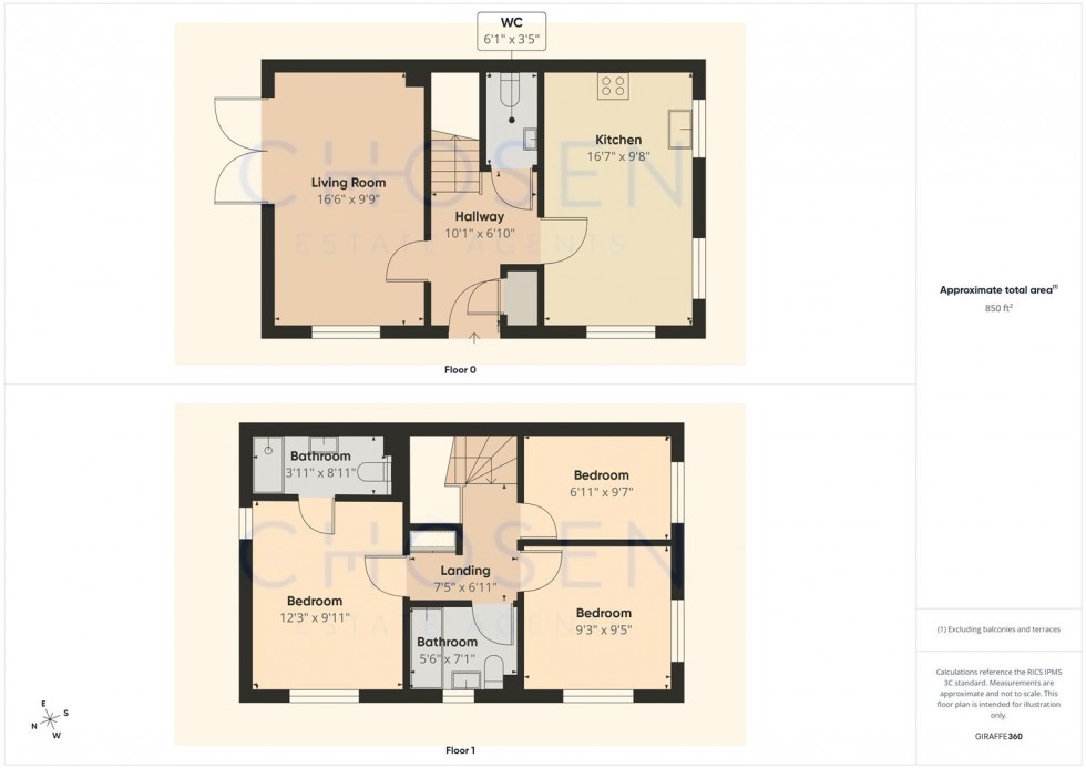 Floorplan for Birdwood Crescent, Brockworth, Gloucester